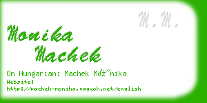 monika machek business card